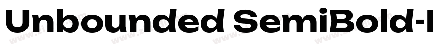 Unbounded SemiBold字体转换